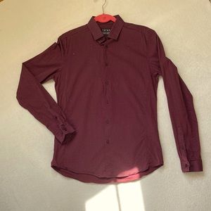 Topman US Med Burgundy with beige dots